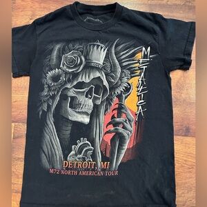 2023 11/10 Official Metallica Detroit Shirt Small N1 Tour Ford Field Michigan